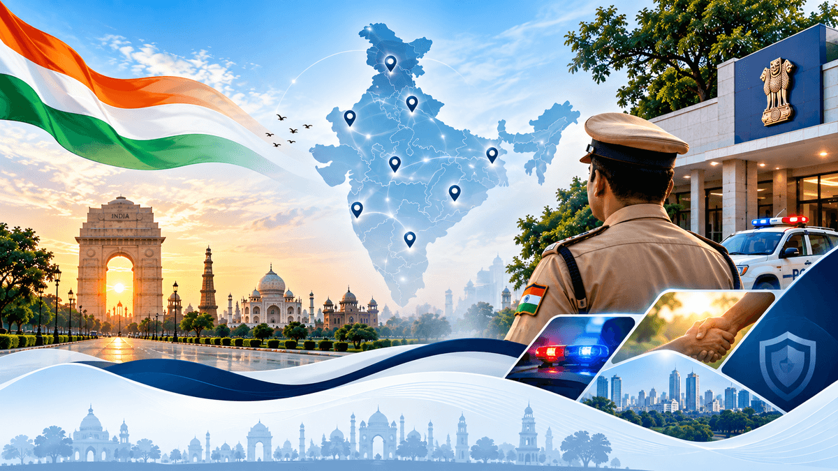 Police station building in India – how to reach and contact